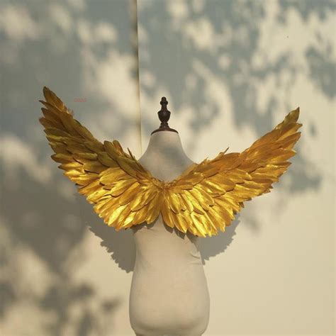 gold wings costume|large angel wings costume.